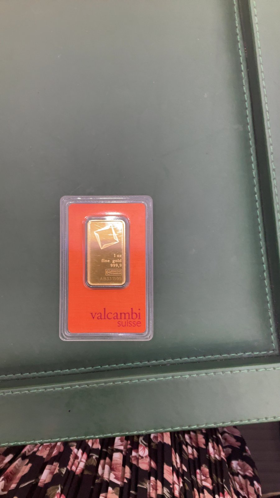 24K Oz Bar Valcambi AB331595