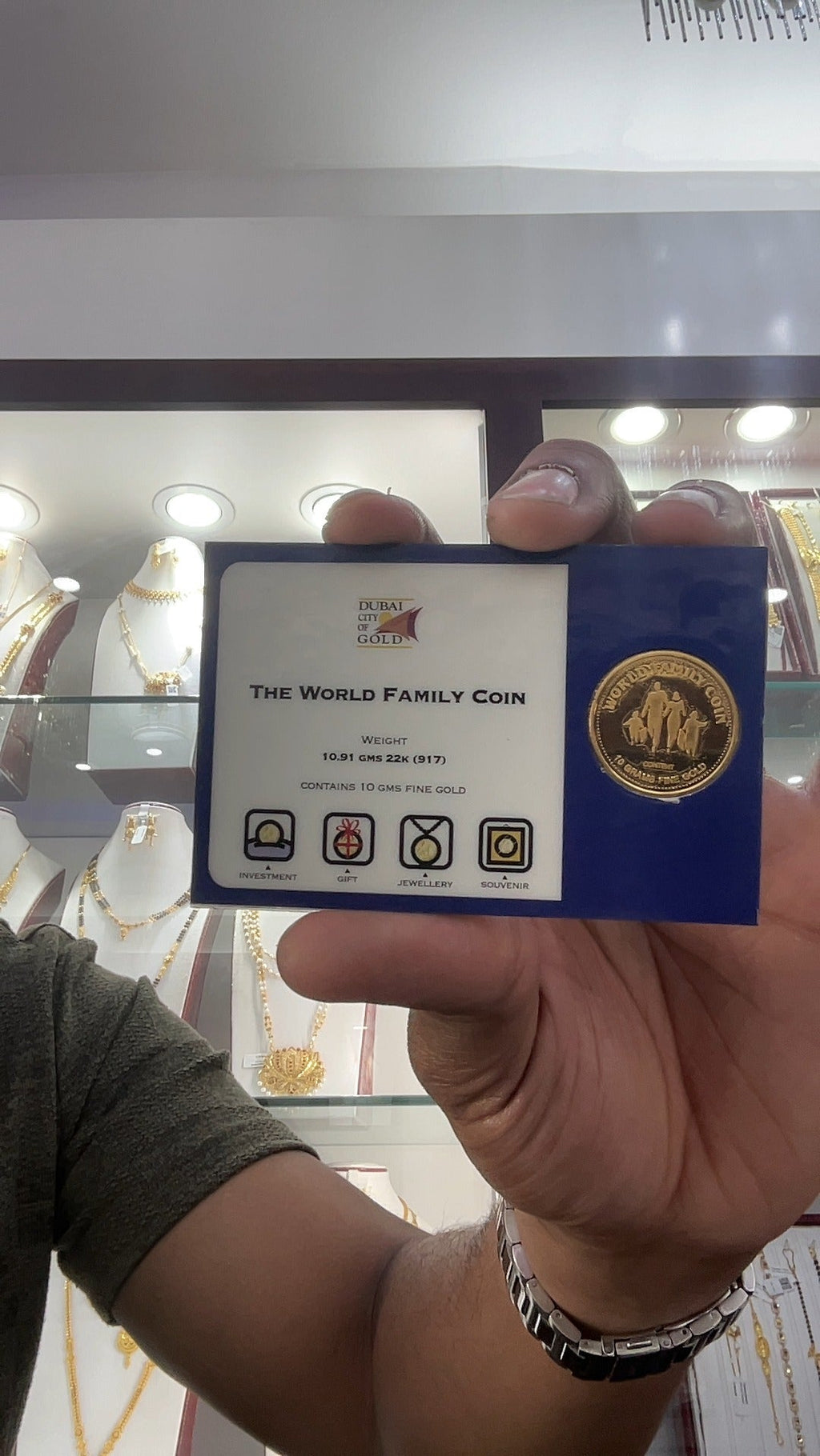 22K World Family Coin 10.91g