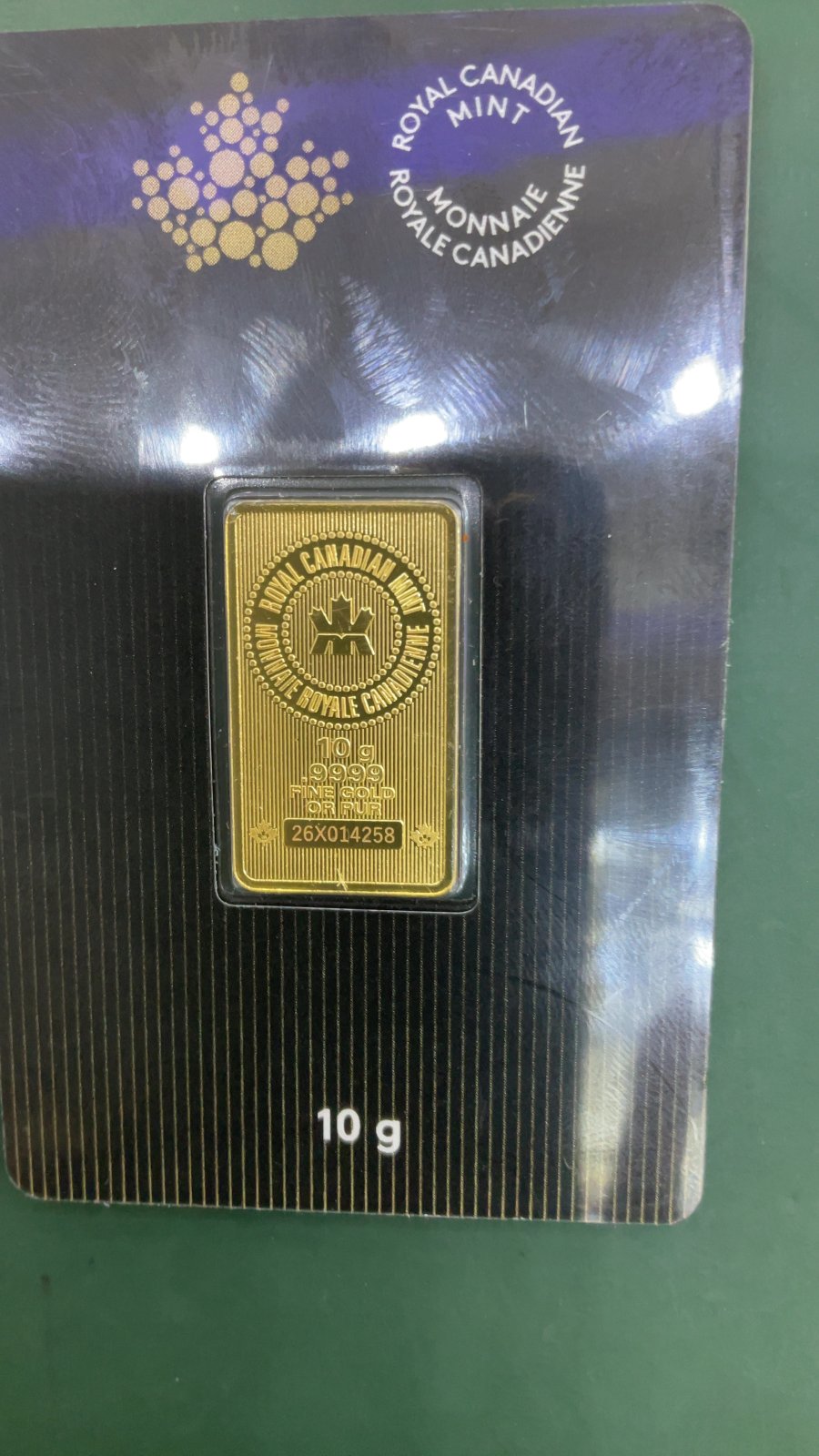 24K 10g Bar RCM 26X014258