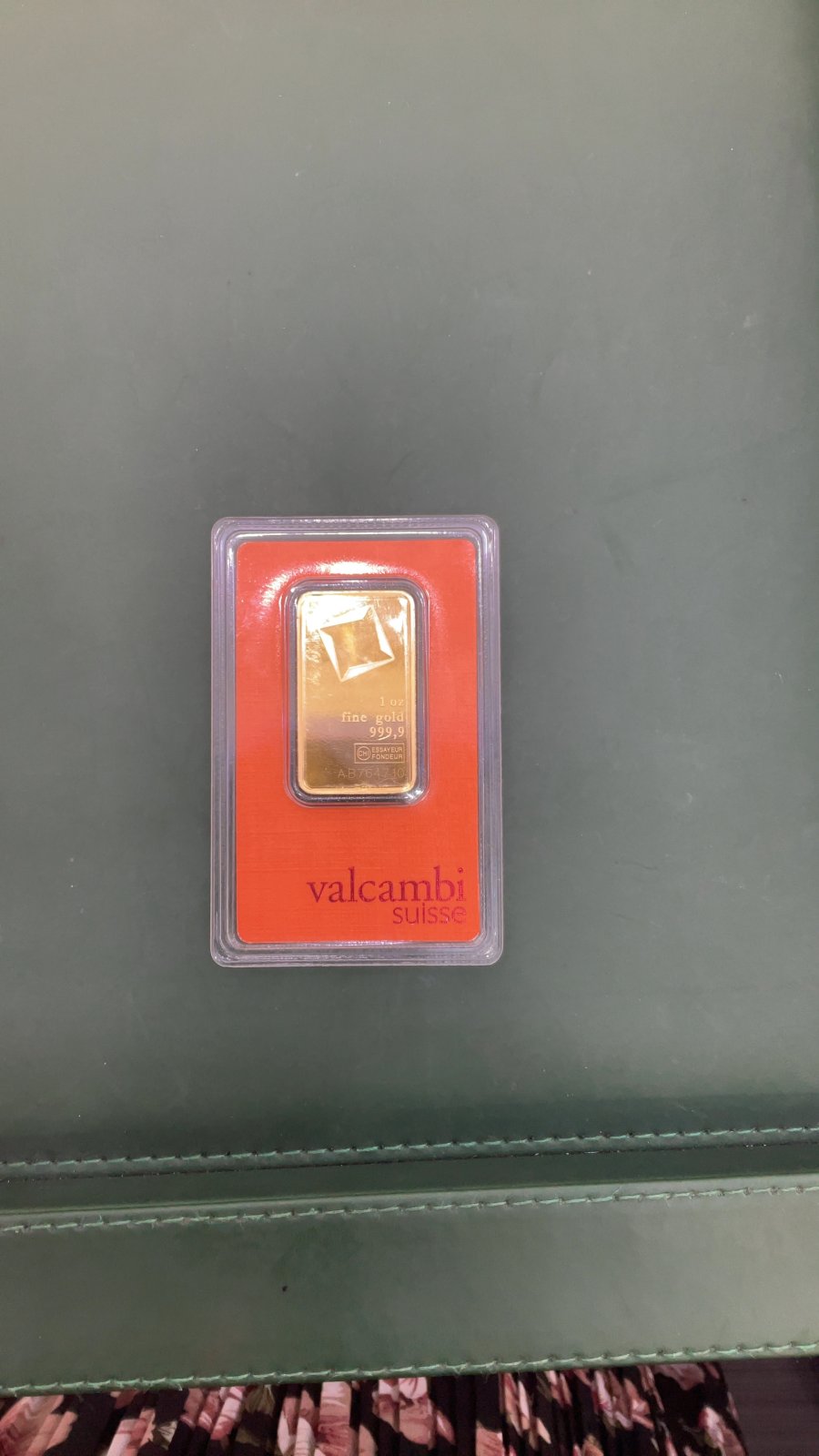 24K Oz Bar Valcambi AB764710