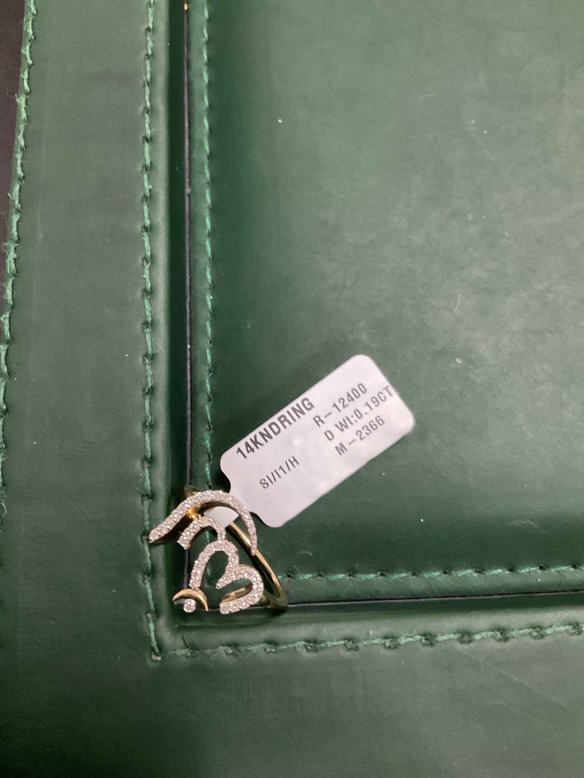 14K Diamond Ring 0.19CT 2366