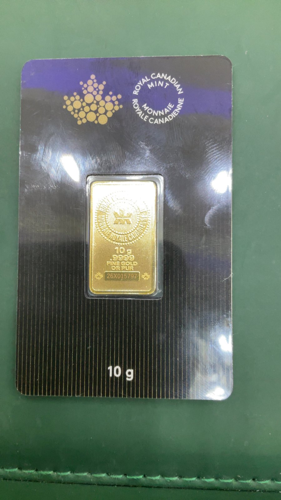 24K 10g Bar RCM 26X015797