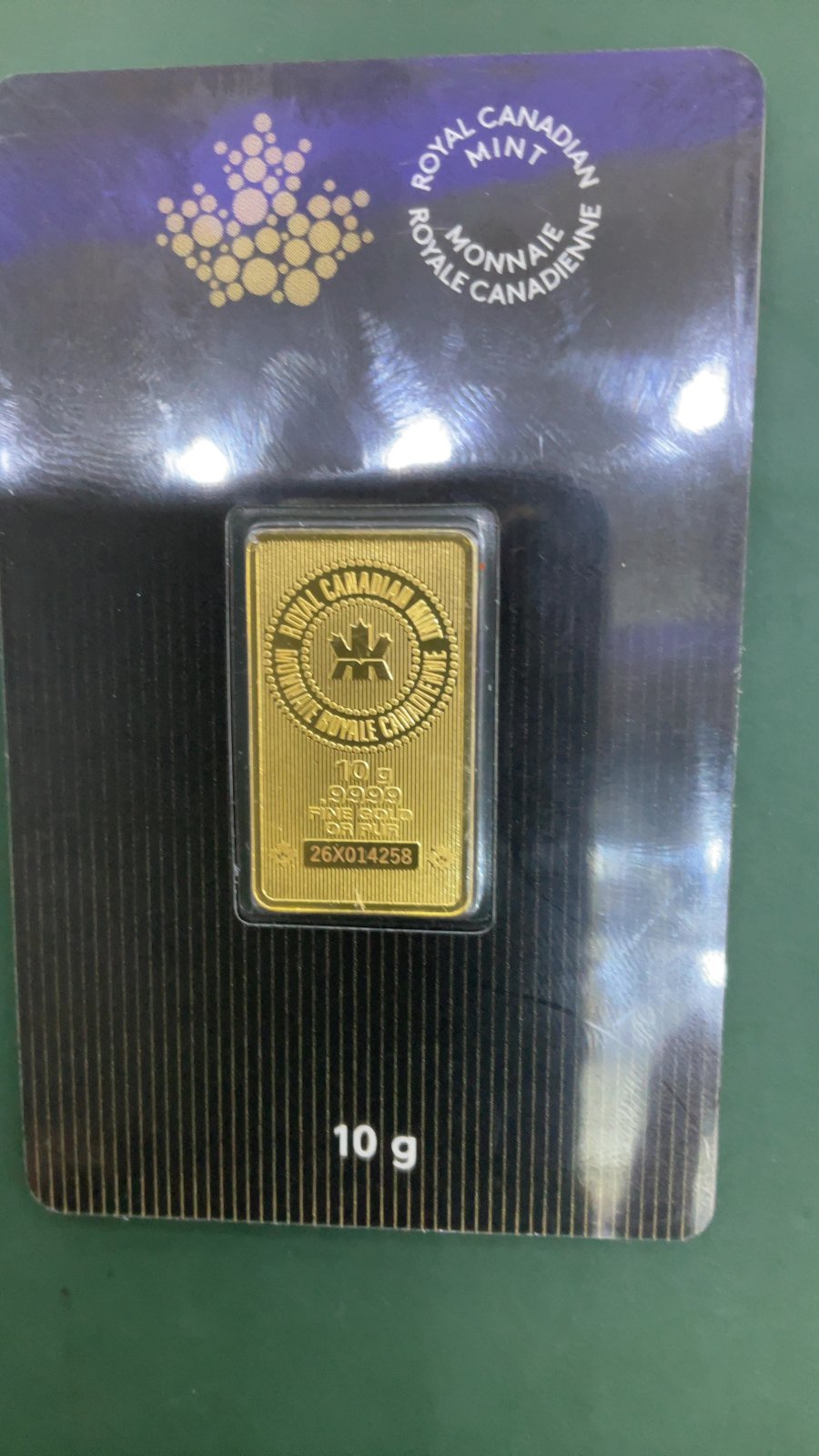 24K 10g Bar RCM 26X014258