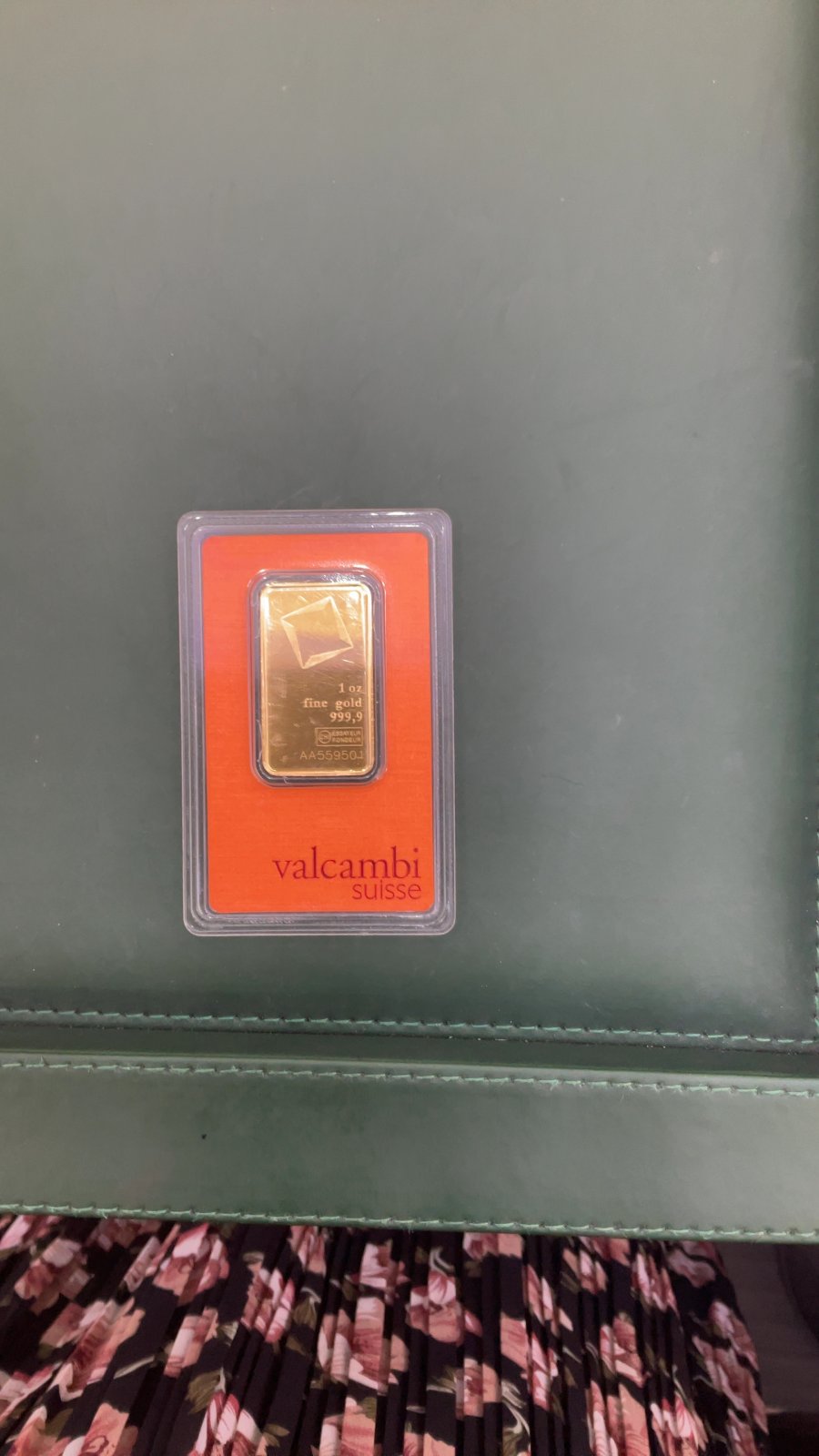 24K Oz Bar Valcambi AA559501