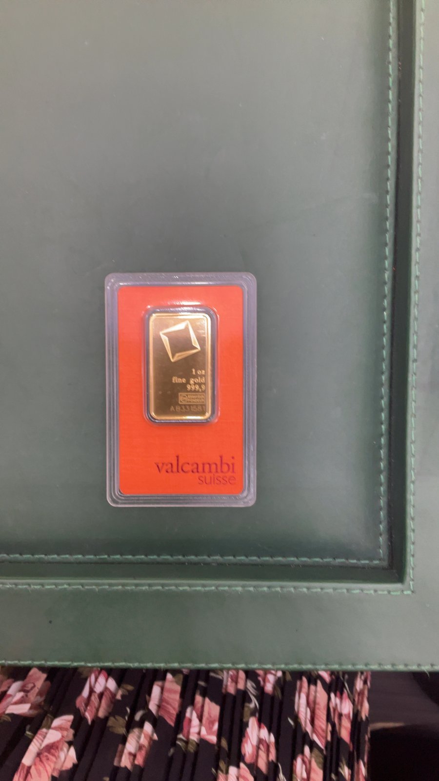 24K Oz Bar Valcambi AB331581