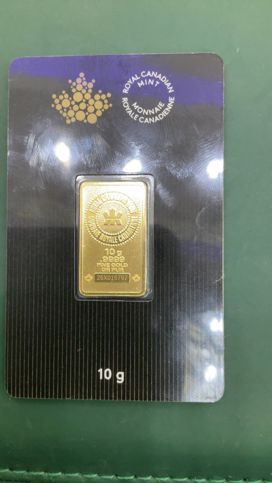 24K 10g Bar RCM 26X015797