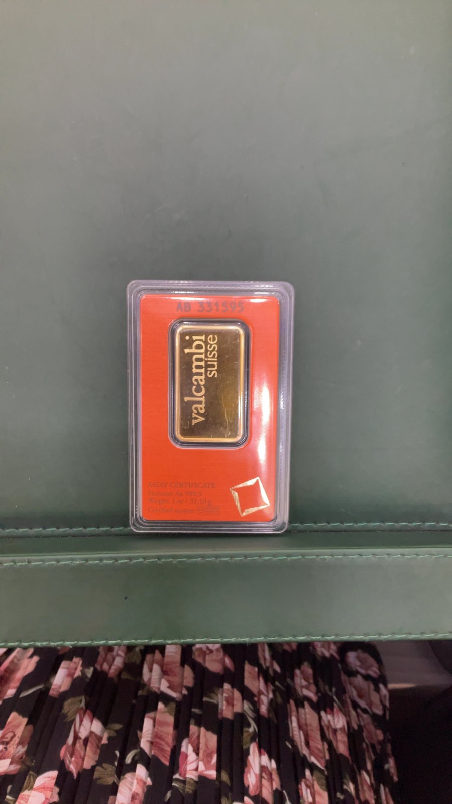 24K Oz Bar Valcambi AB331595