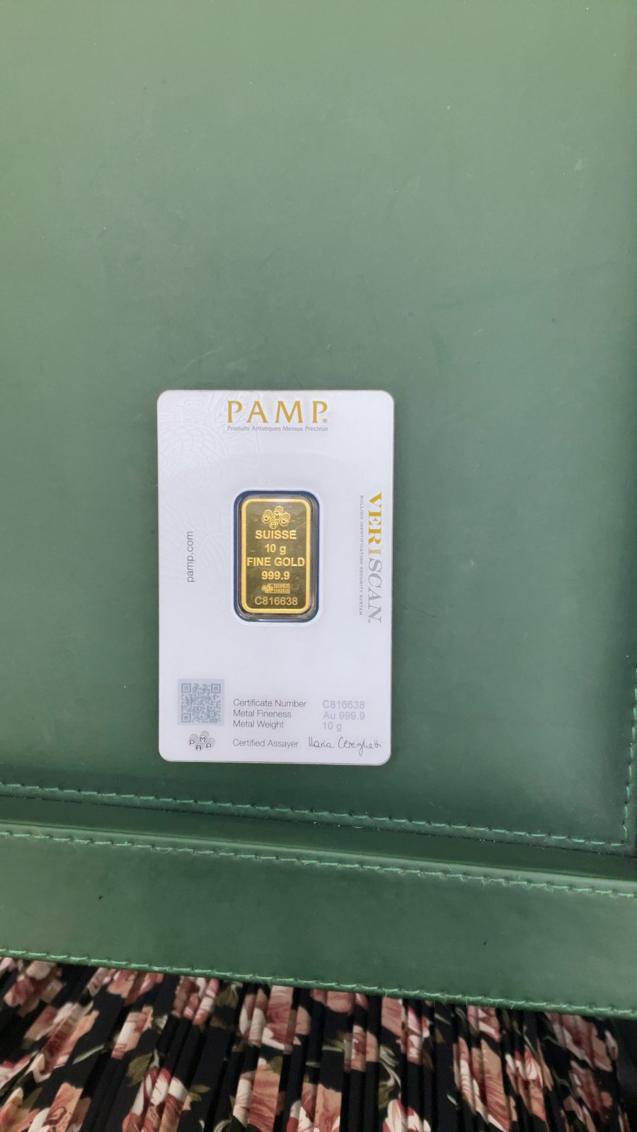 24K 10g Bar PAMP C816638