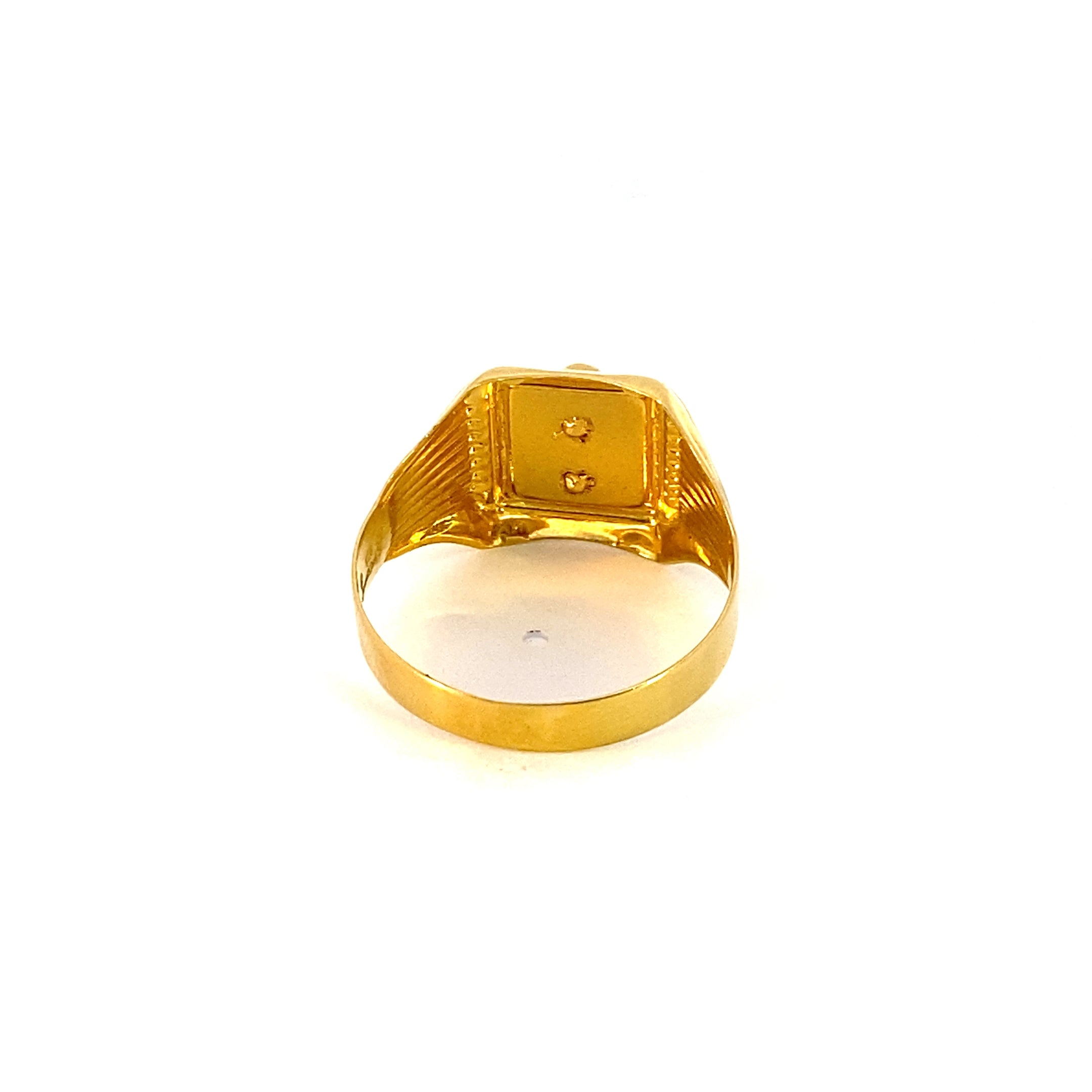 22KT Gold Mens Simple Ring MR120