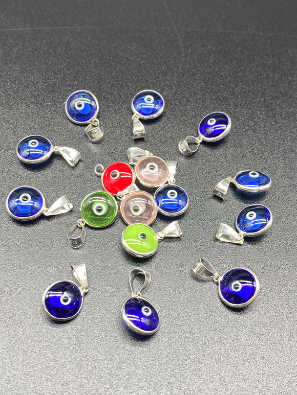 Colorful evil eye lockets in Mississauga
